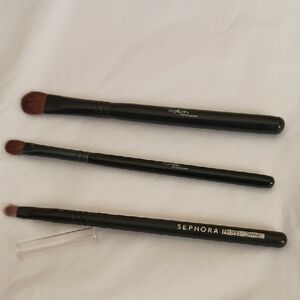 Eye Shadow Brushes/Sephora Set Of 2 NEW,& 1 Lipstick Brush,new